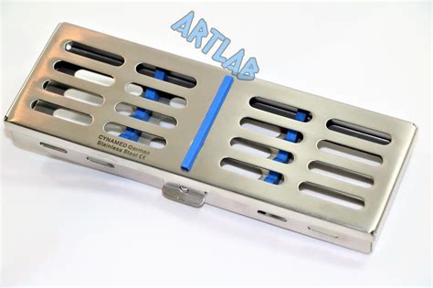 autoclavable metal sterilization box|Cynamed Premium Dental Sterilization Cassette, .